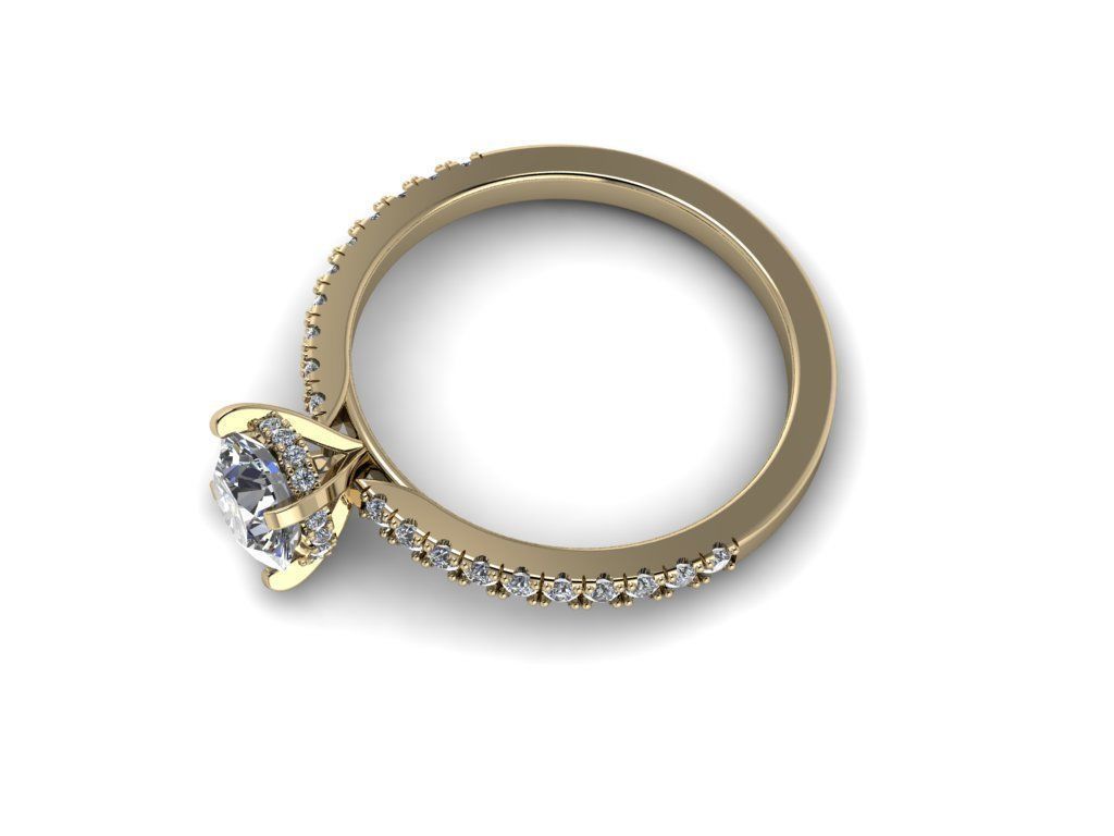 Diamond Jewelry Ring 3D print model_12