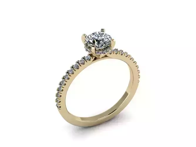 Diamond Jewelry Ring 3D print model