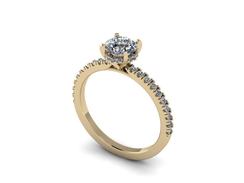 Diamond Jewelry Ring 3D print model_11