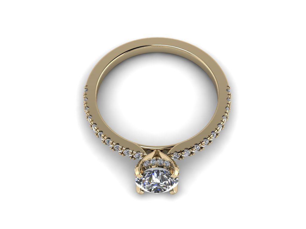 Diamond Jewelry Ring 3D print model_9