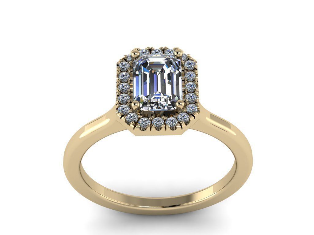 Diamond Jewelry Ring 3D print model_11