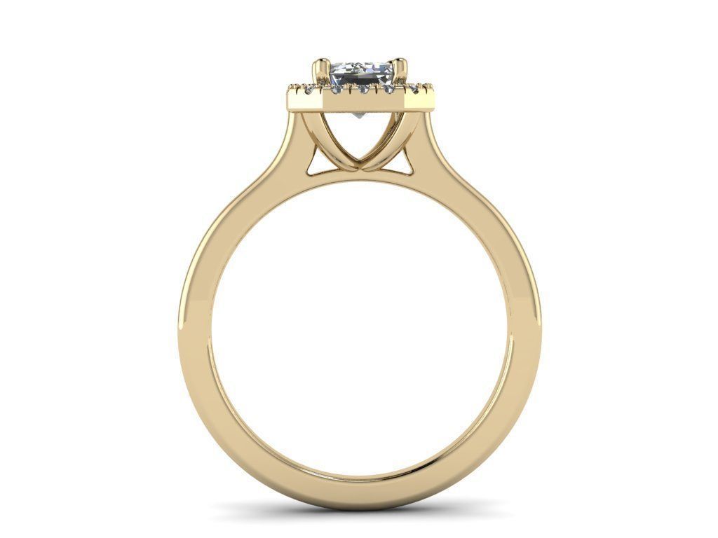 Diamond Jewelry Ring 3D print model_8