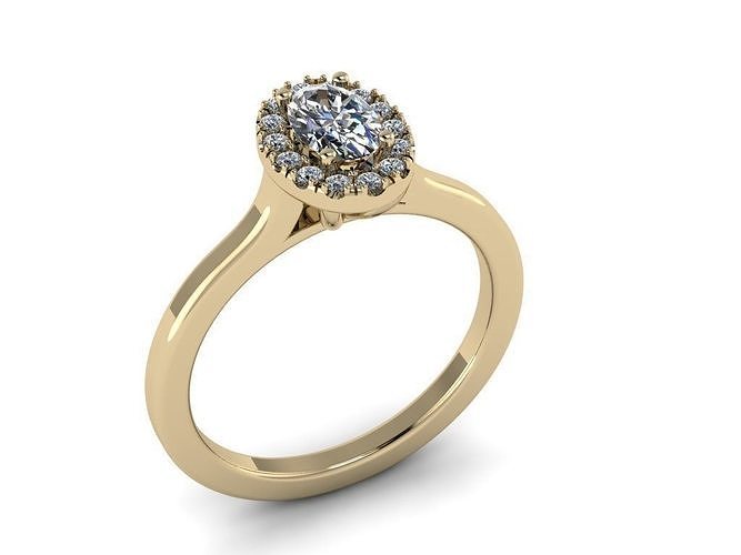 Diamond Jewelry Ring 3D print model