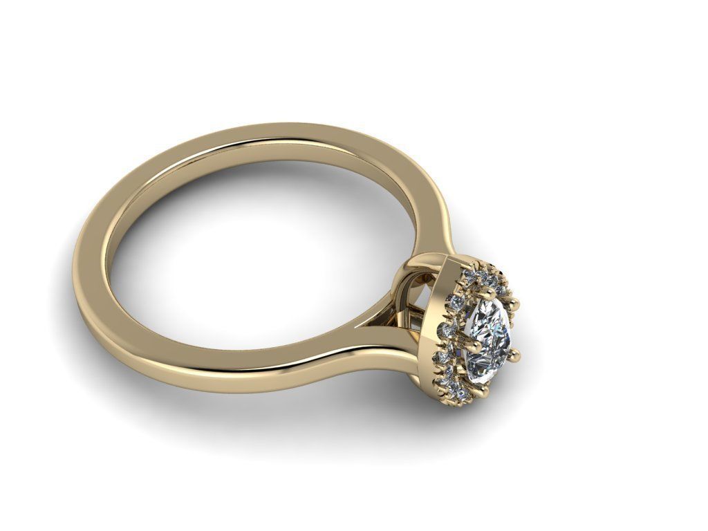 Diamond Jewelry Ring 3D print model_12