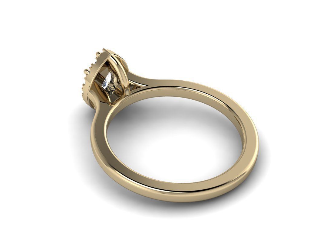 Diamond Jewelry Ring 3D print model_25