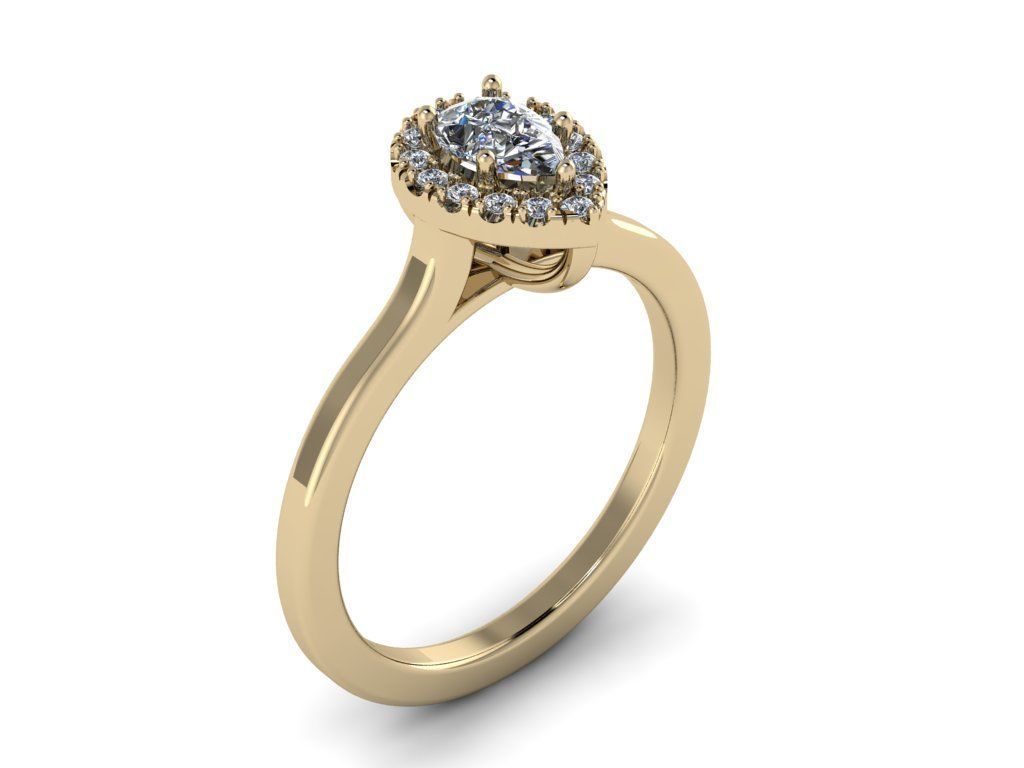 Diamond Jewelry Ring 3D print model_14