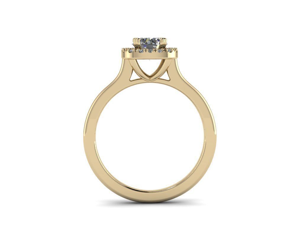 Diamond Jewelry Ring 3D print model_12