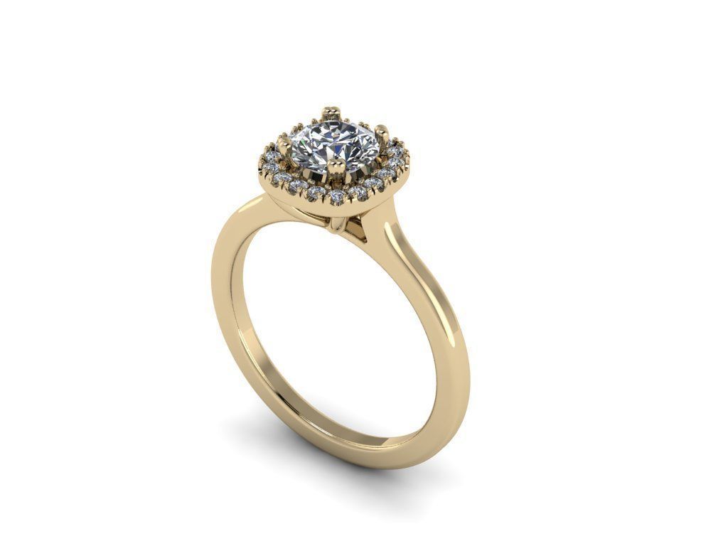 Diamond Jewelry Ring 3D print model_13