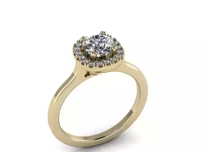 Diamond Jewelry Ring 3D print model