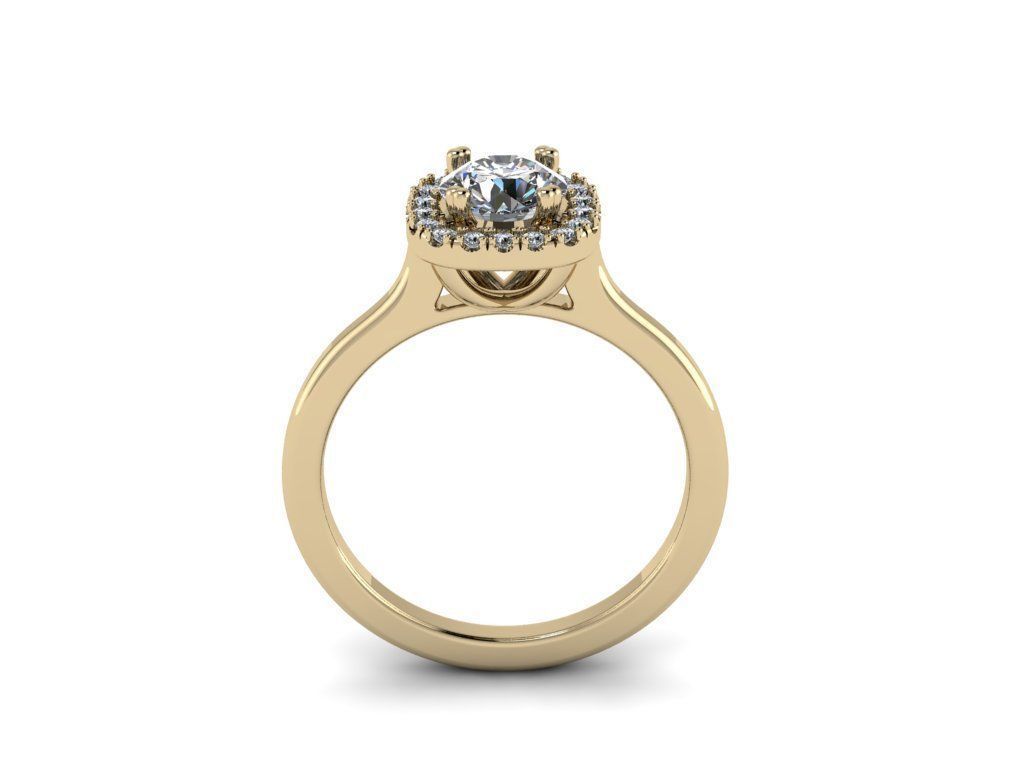 Diamond Jewelry Ring 3D print model_11