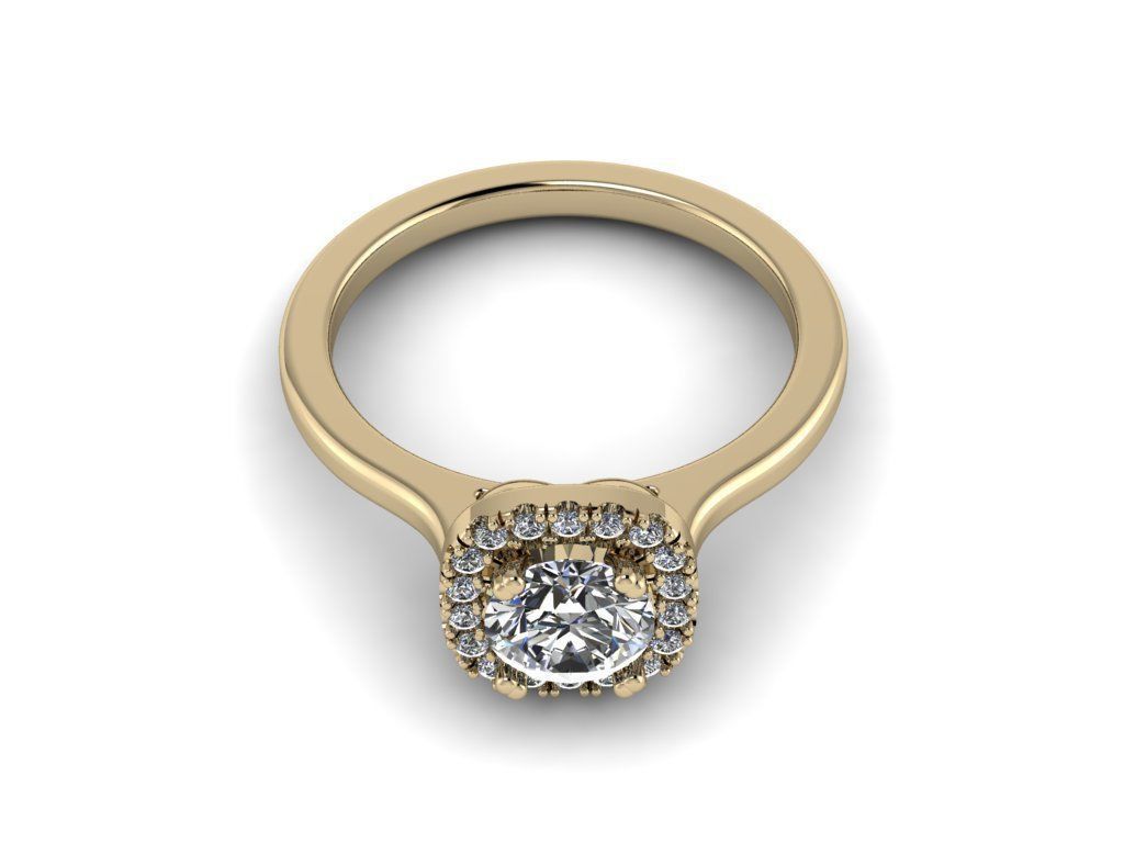 Diamond Jewelry Ring 3D print model_7