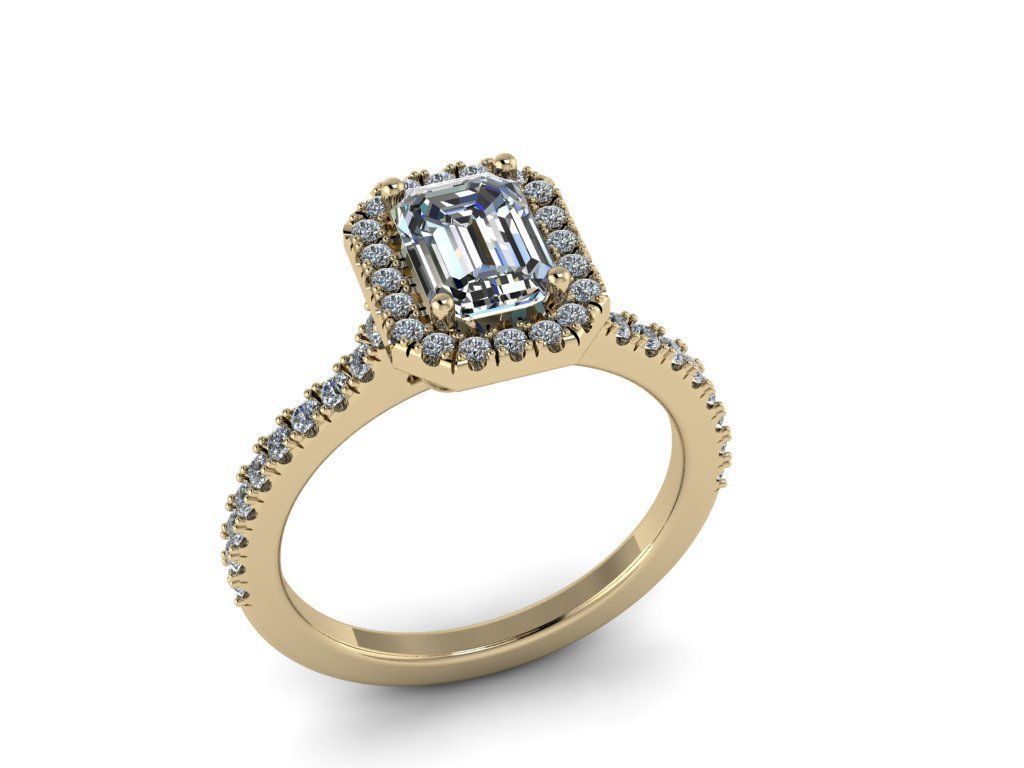 Diamond Jewelry Ring 3D print model_23