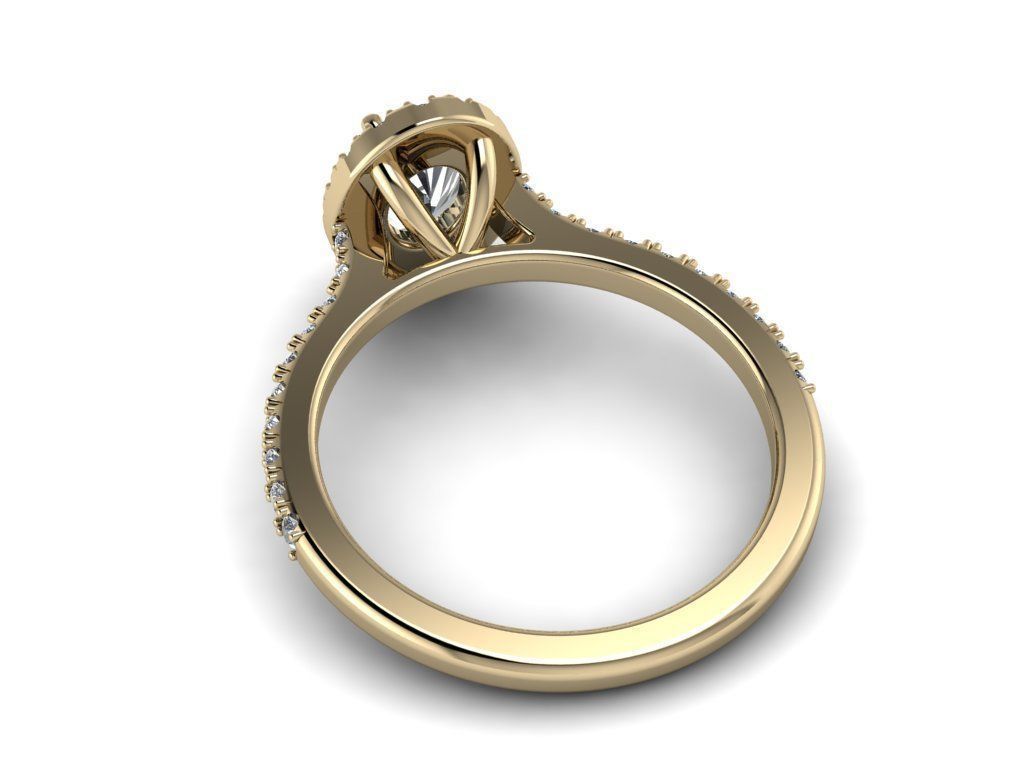 Diamond Jewelry Ring 3D print model_20