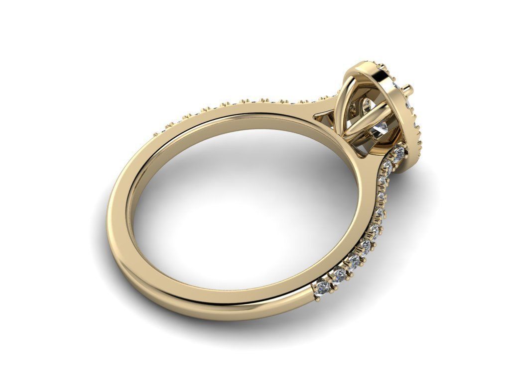 Diamond Jewelry Ring 3D print model_10