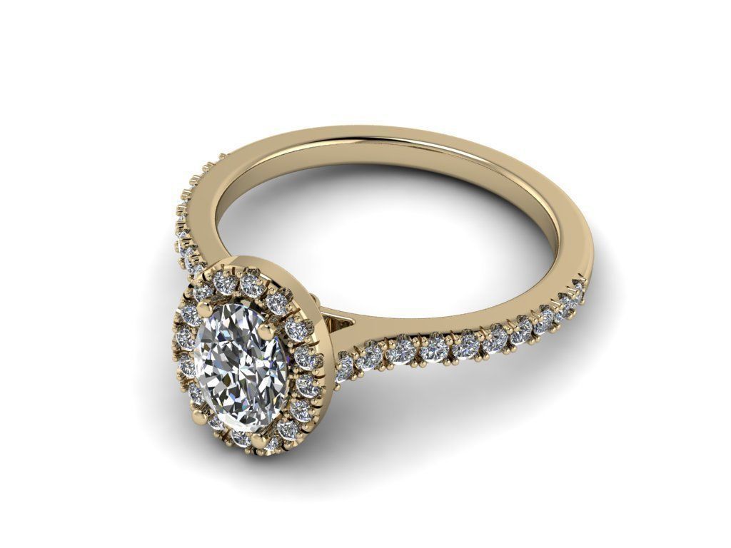 Diamond Jewelry Ring 3D print model_9