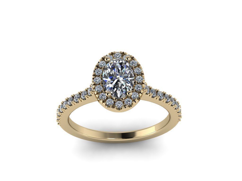 Diamond Jewelry Ring 3D print model_11