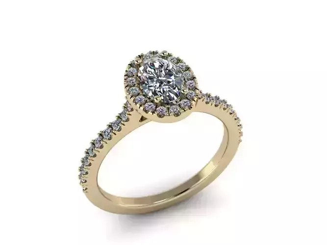 Diamond Jewelry Ring 3D print model