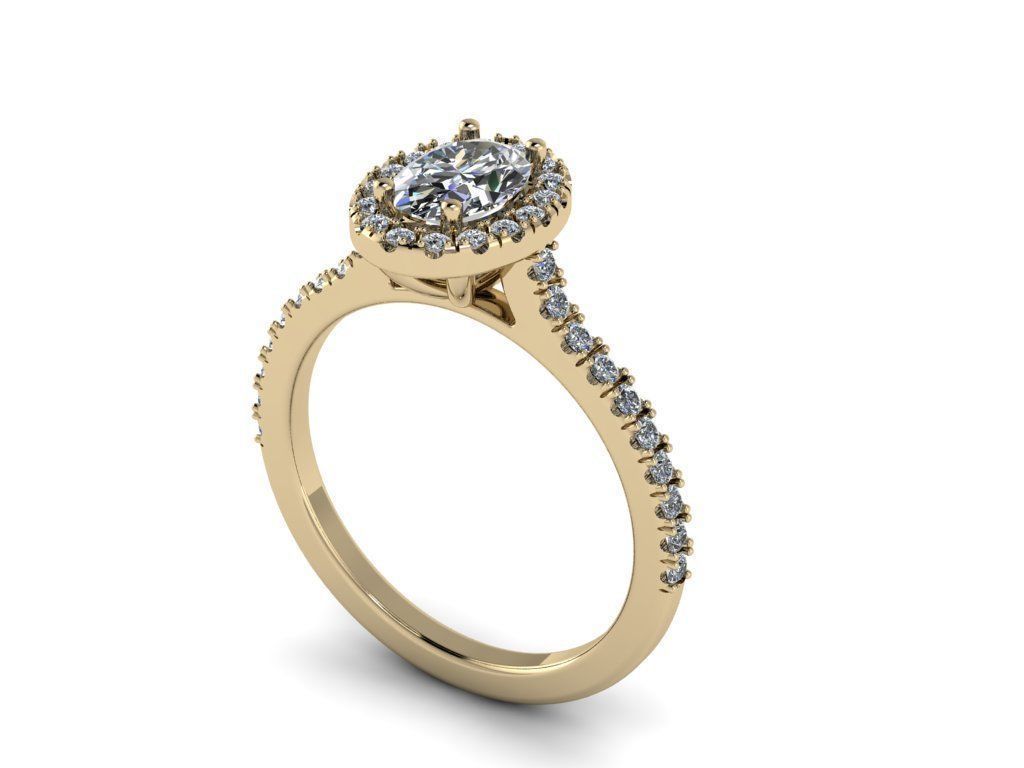 Diamond Jewelry Ring 3D print model_8