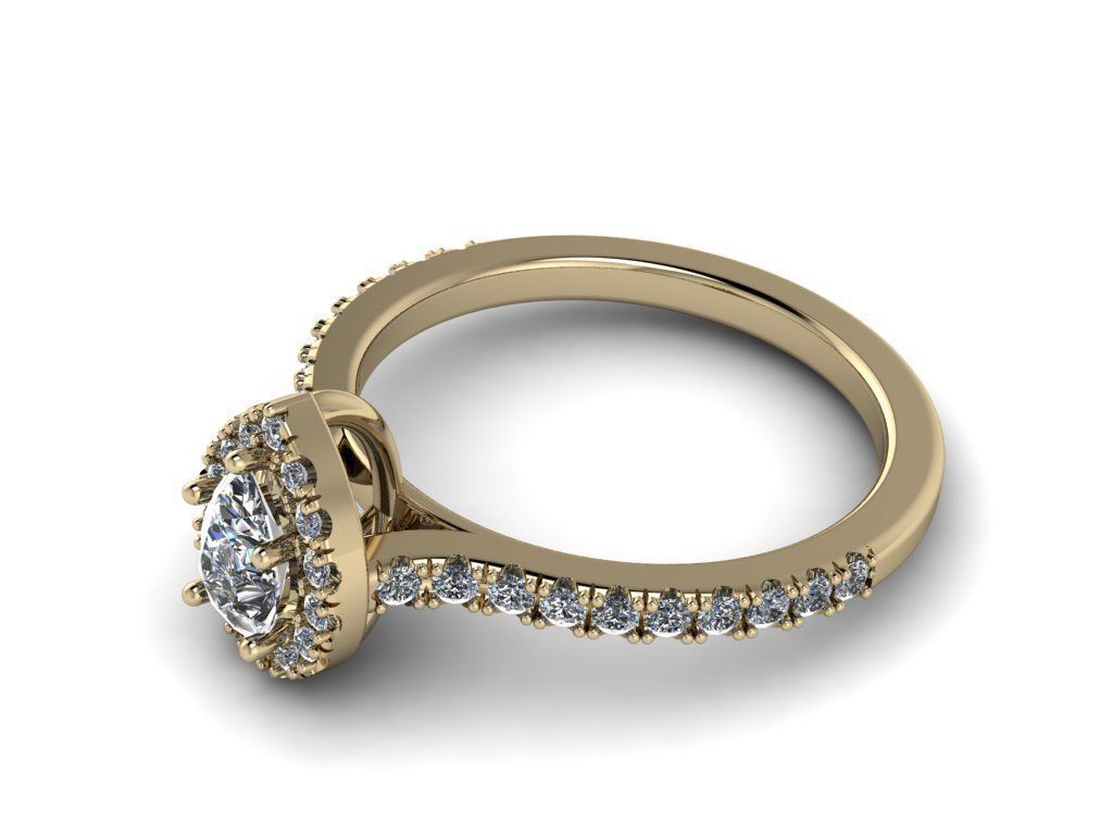 Diamond Jewelry Ring 3D print model_22
