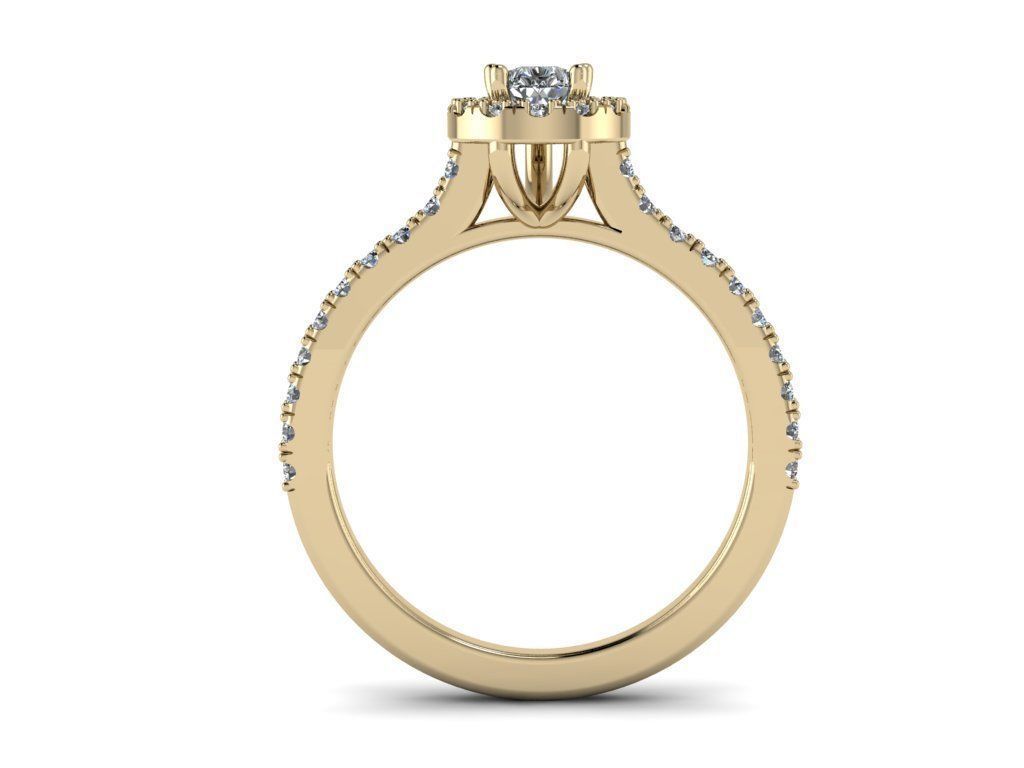 Diamond Jewelry Ring 3D print model_2