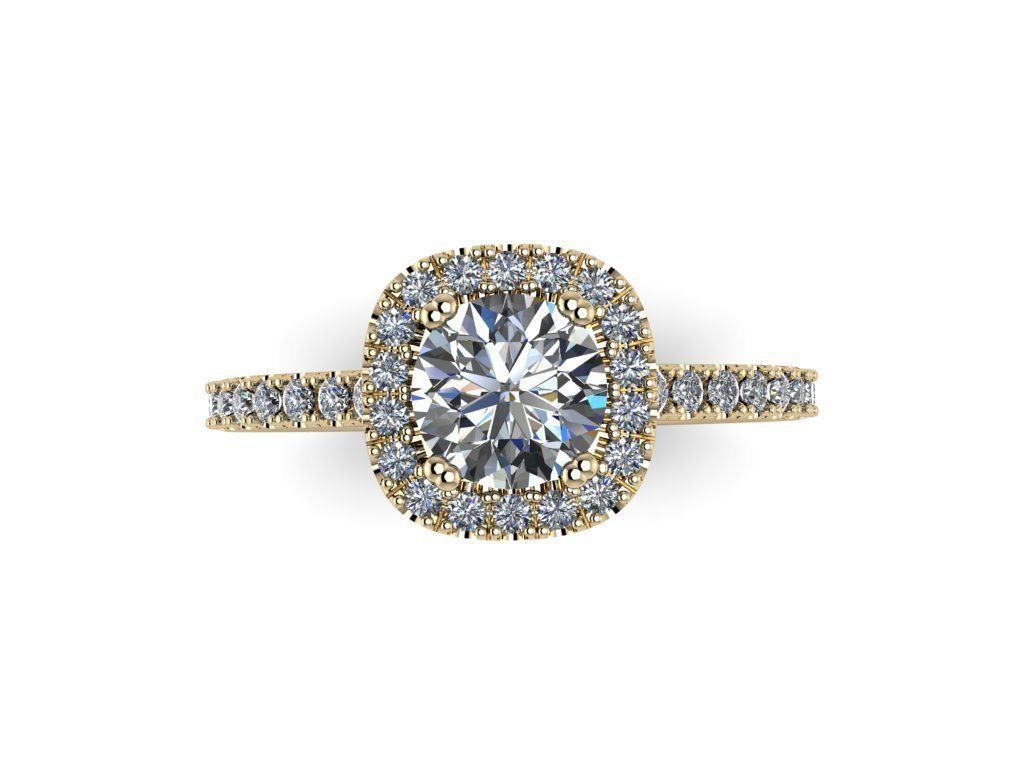 Diamond Jewelry Ring 3D print model_21