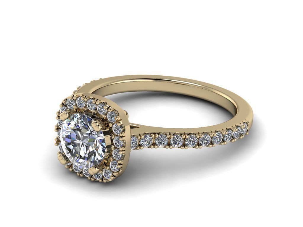 Diamond Jewelry Ring 3D print model_5