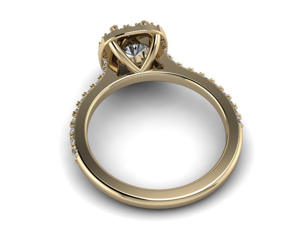 Diamond Jewelry Ring 3D print model_7