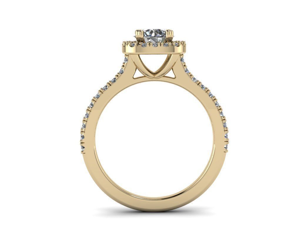 Diamond Jewelry Ring 3D print model_15