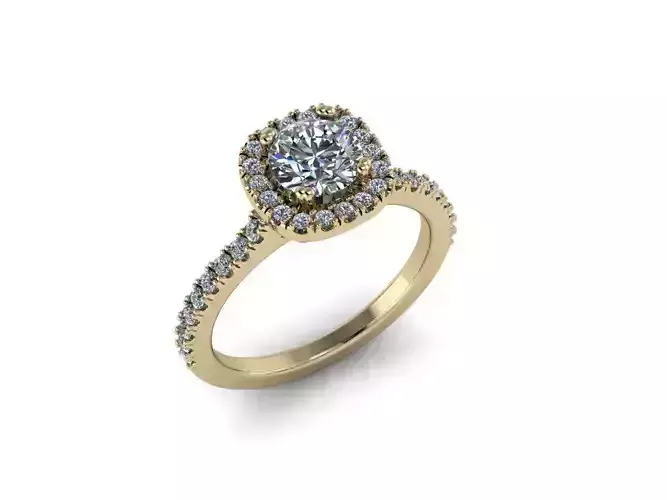 Diamond Jewelry Ring 3D print model