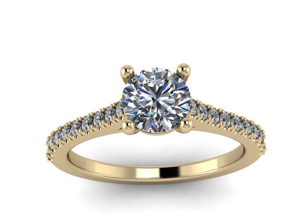 Diamond Jewelry Ring 3D print model_18