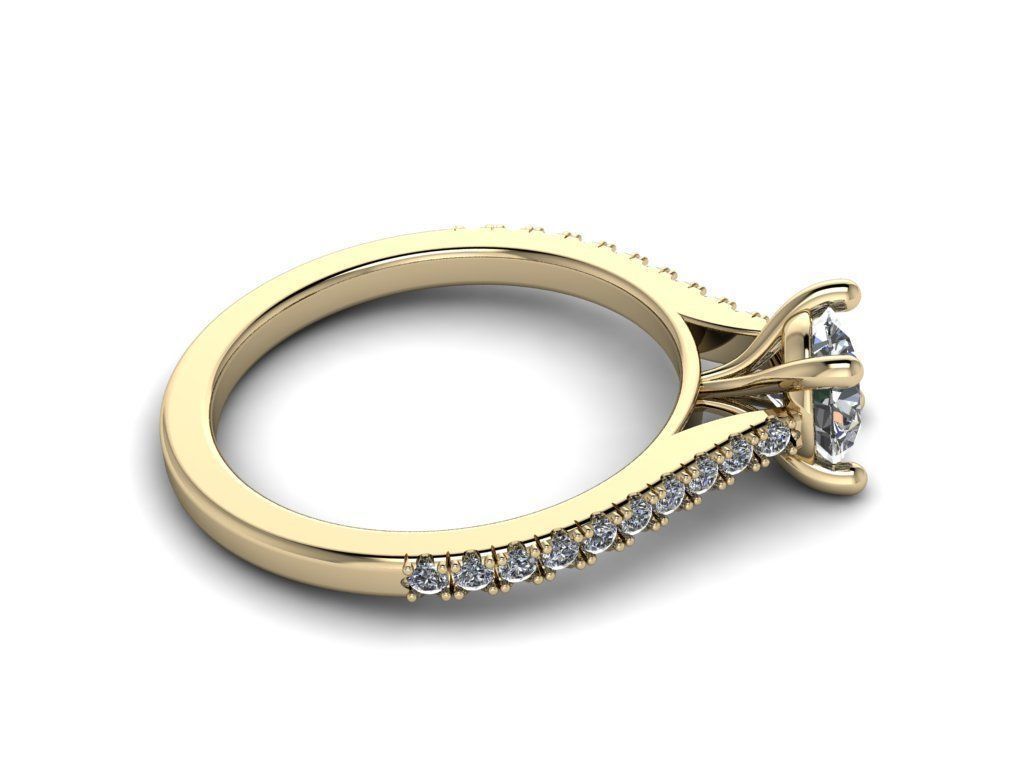 Diamond Jewelry Ring 3D print model_7