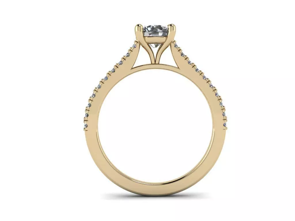 Diamond Jewelry Ring 3D print model_0