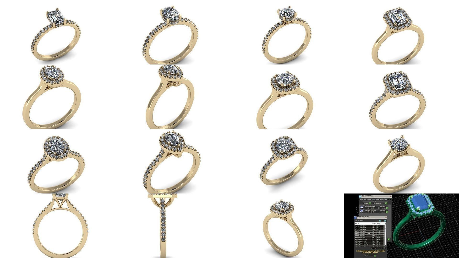 Diamond Jewelry Ring Collection _1