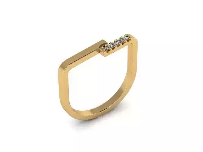 Diamond Jewelry Ring 3D print model
