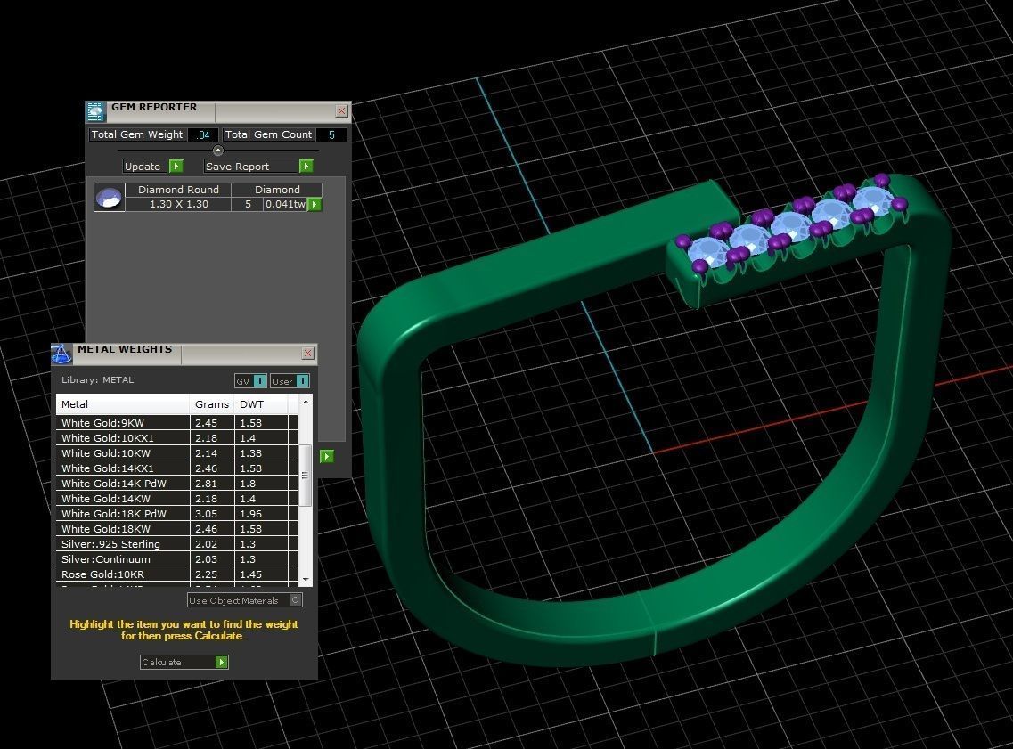 Diamond Jewelry Ring 3D print model_13