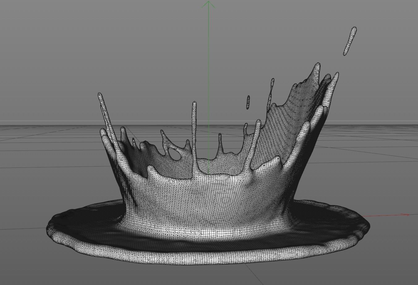 Crown Splash Animated  3D model_2