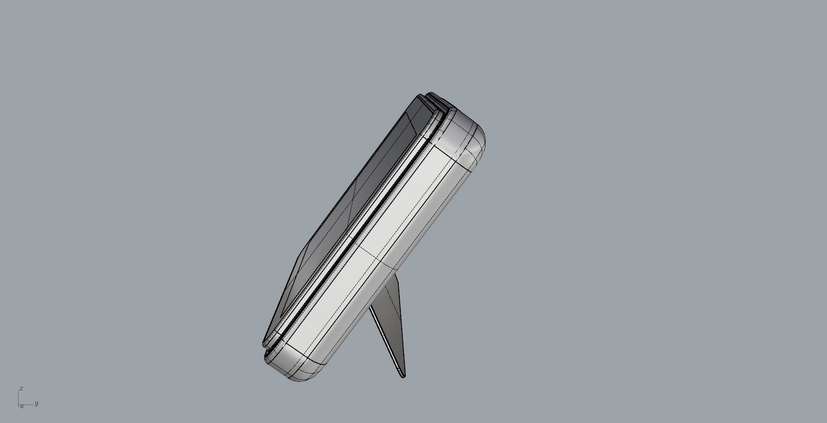 Pad display design silver 3D print model_12