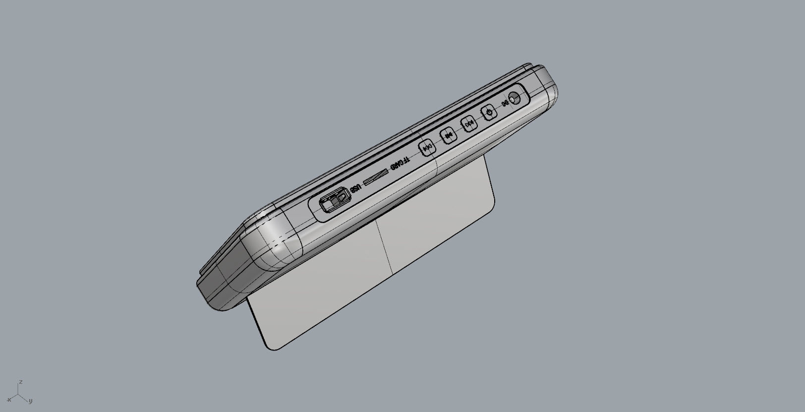 Pad display design silver 3D print model_13