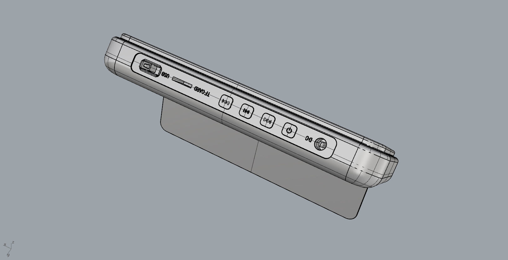 Pad display design silver 3D print model_14