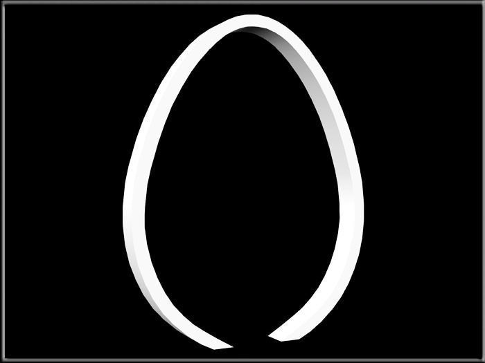 EGG SHAPED ARCH Low-poly 3D model_1