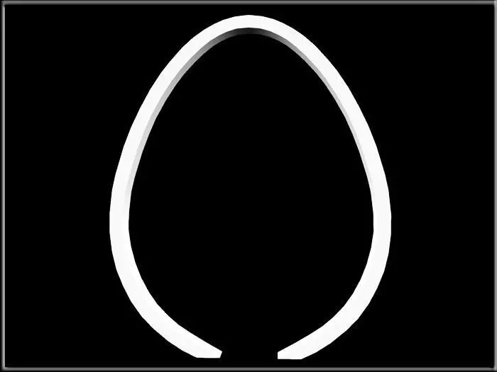 EGG SHAPED ARCH Low-poly 3D model_0