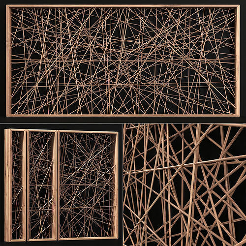 Branch partition frame n1 3D model