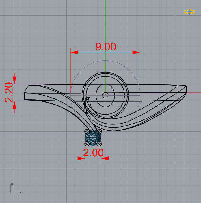 Ring with pearls - 4 3D print model_7