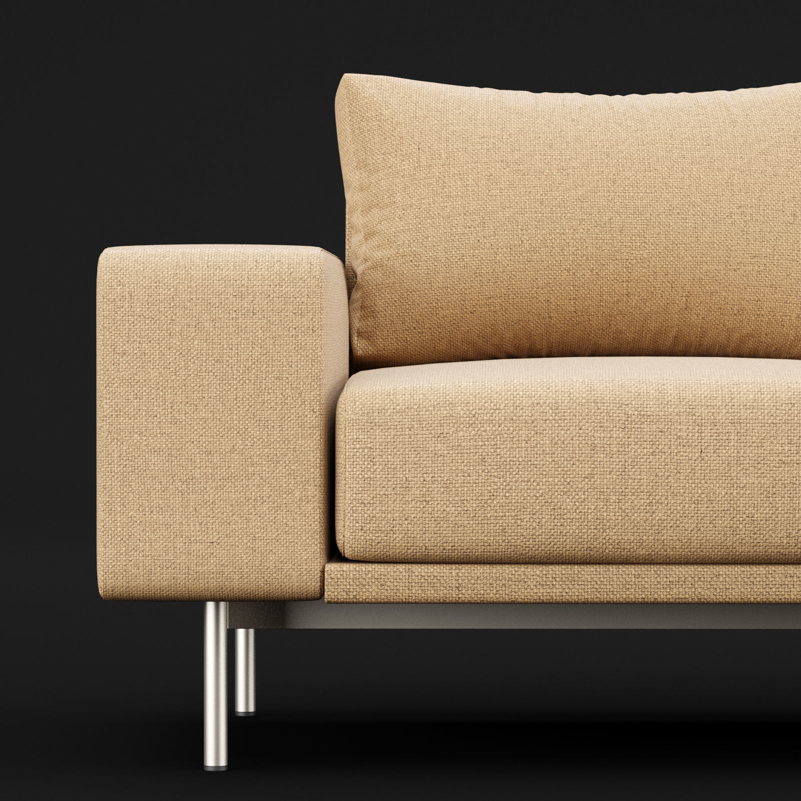 Sofa piu double 180 and cara 620 cofe table BT design 3D model_18