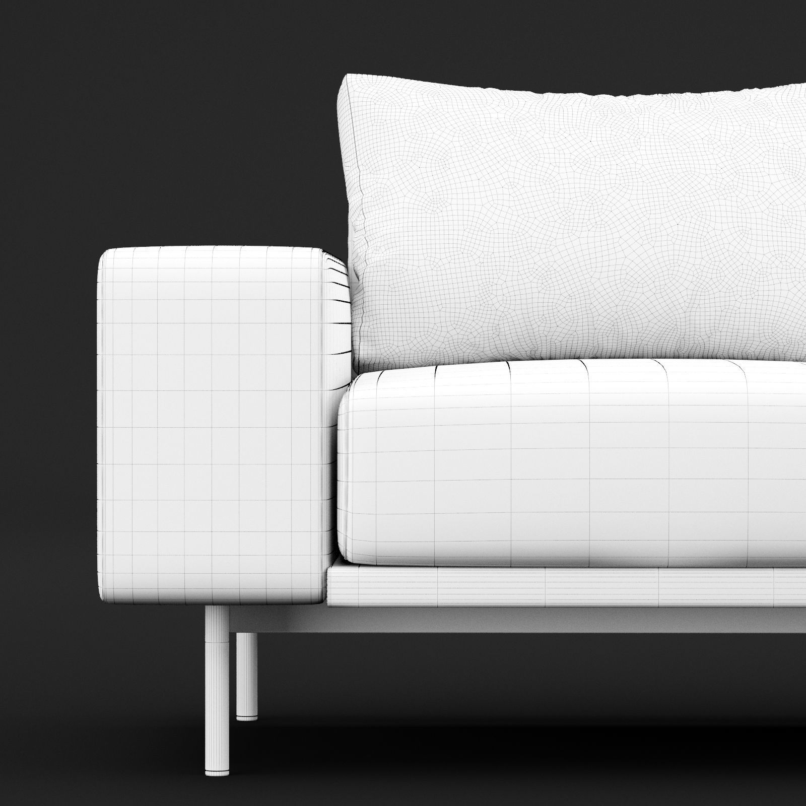Sofa piu double 180 and cara 620 cofe table BT design 3D model_19