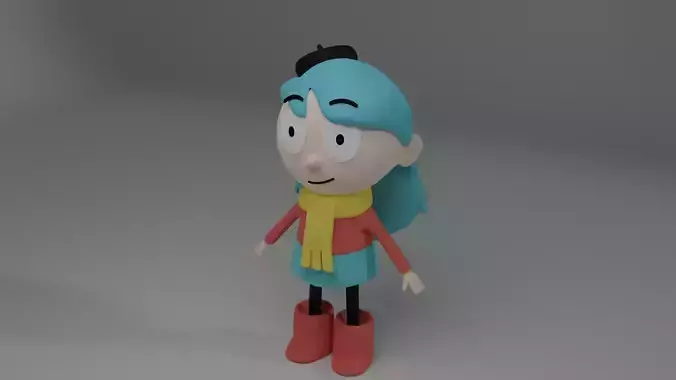 Hilda 3D character