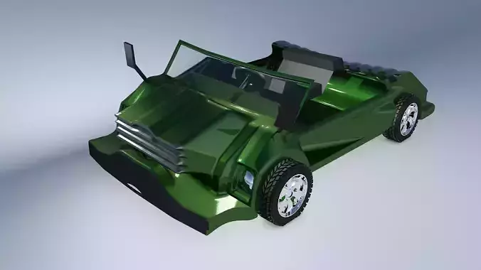 Car Model 3d Game  Style One Low-poly 3D model Car Model 3d Game  Style One Low-poly 3D model