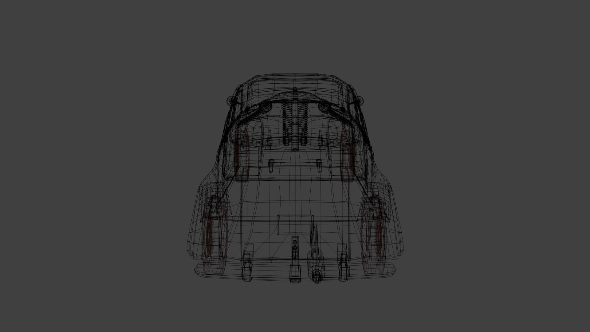 1938 BUICK Special 4 Door Sedan Low-poly 3D model_5