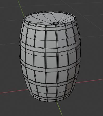 Low poly pbr wooden barrel  Free low-poly 3D model_3