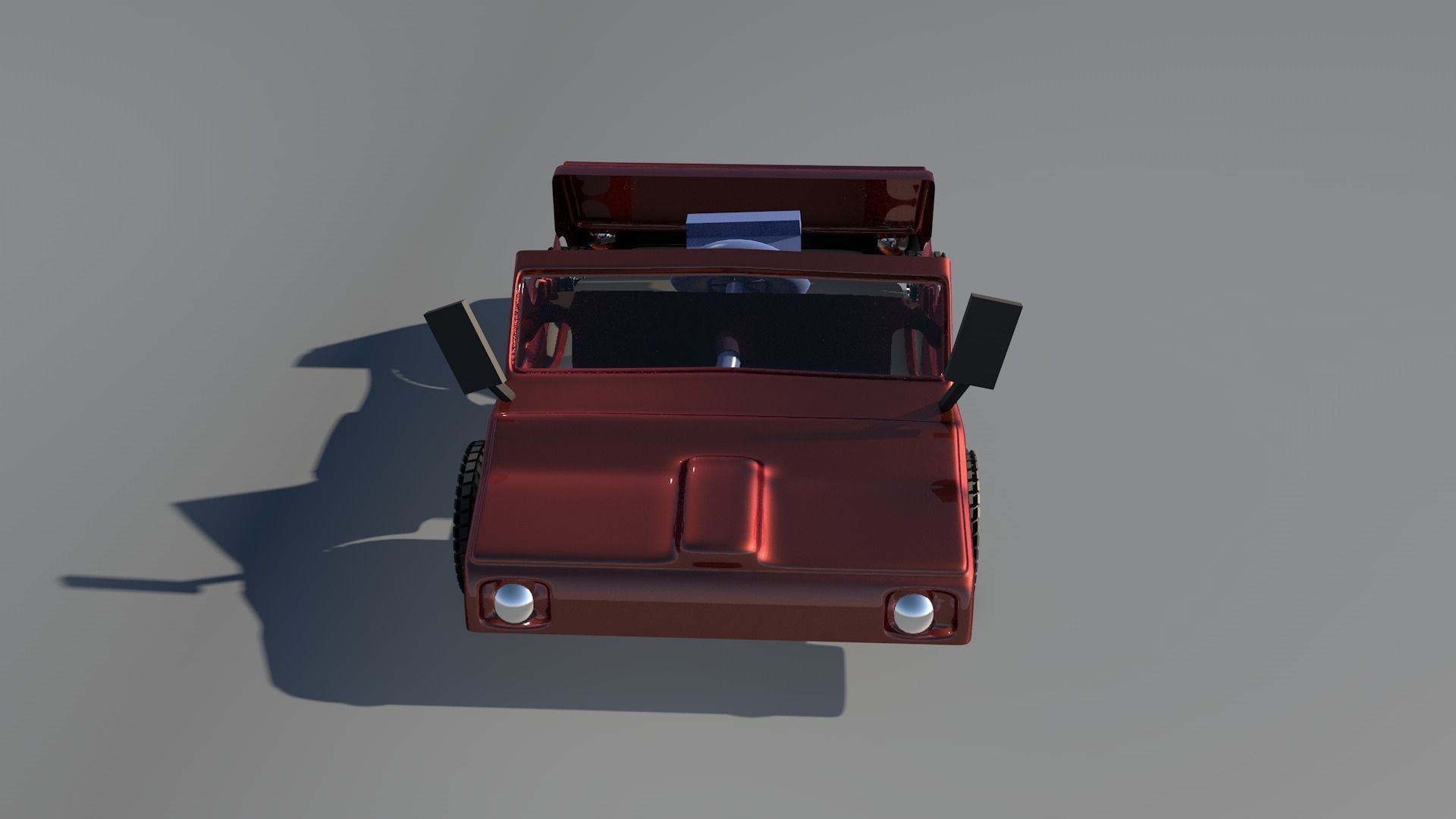 Car 3d model Game Style Two Low-poly 3D model_5